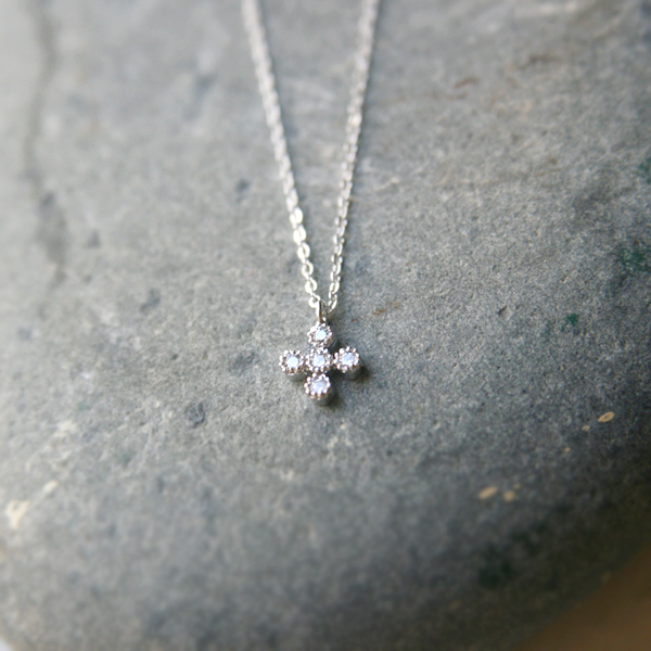 sterling-silver-small-cross-necklace-white-gold-cross-pendant-jewelry ...